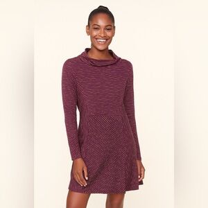 Prana Scramble Purple Striped Dress Sz XS Athleisure Gorpcore Athletic Outdoor